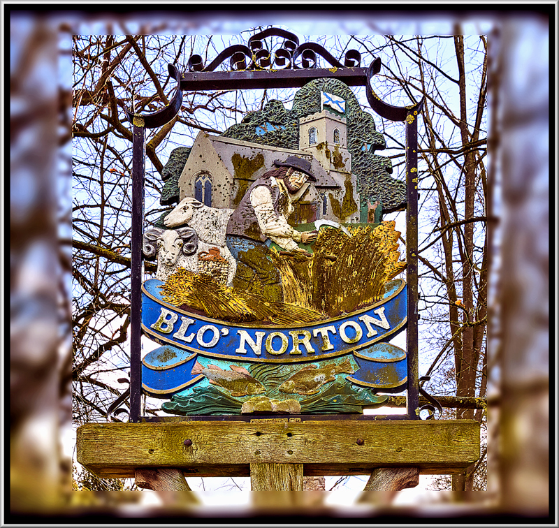 Village Sign, Blo Norton, Norfolk