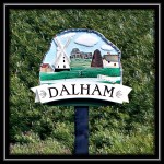 The Village Sign Dalham, Suffolk