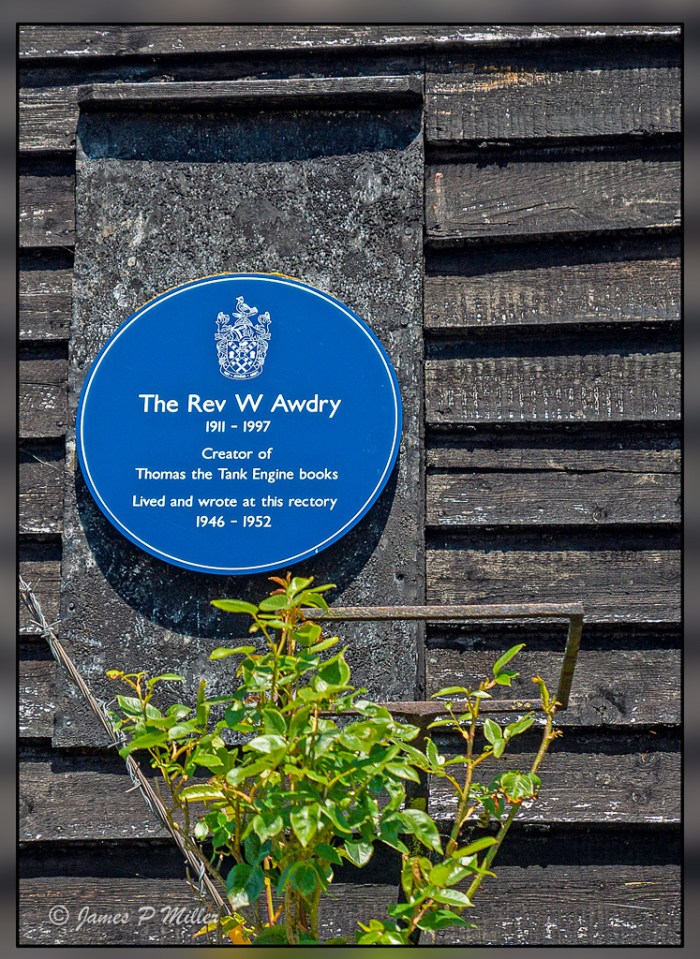 The Blue Plaque to Rev W Awdry, Elsworth